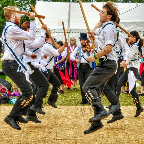 Granta Blue dancing at Ely Folk Festival